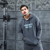 Men Graphic Hoodie Virginty Rocks Men's and Women's Printed Fleece Hooded Jacket Thickened Sweater