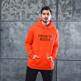 Men Graphic Hoodie Virginty Rocks Men's and Women's Printed Fleece Hooded Jacket Thickened Sweater