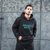 Men Graphic Hoodie Virginty Rocks Men's and Women's Printed Fleece Hooded Jacket Thickened Sweater
