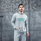 Men Graphic Hoodie Virginty Rocks Men's and Women's Printed Fleece Hooded Jacket Thickened Sweater