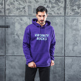 Men Graphic Hoodie Virginty Rocks Men's and Women's Printed Fleece Hooded Jacket Thickened Sweater