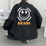 College Jacket Autumn Retro Personalized Cardigan Jacket Male Student Loose Baseball Uniform Top