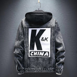 Men Denim Jacket Men's Denim Coat Spring and Autumn