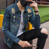 Men Denim Jacket Men's Denim Coat Men's Top