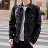 Men Denim Jacket Fall Denim Jacket Men's Jacket plus Size Casual