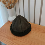 Beanies Wool Ushanka Women's Autumn and Winter Warm Ear Protection Thickened Fleece Baby's Knit Hat