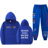 Travis Scott Astroworld Hoodie & Pant 2 Piece Set Sweater Suit Fashion Casual Men and Women