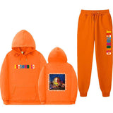 Travis Scott Astroworld Hoodie & Pant 2 Piece Set Travis Scott Astroworld Sweater Suit Fashion Casual Men