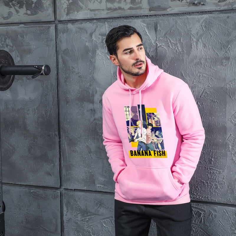 Men Graphic Hoodie Anime Street Banana Fish Banana Fish 2 Hooded Sweater