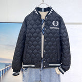 Women Winter Coats Puffer Jacket Down Coat Autumn and Winter Baseball Uniform Down Jacket Sports White Duck Down Coat
