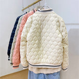 Women Winter Coats Puffer Jacket Down Coat Autumn and Winter Baseball Uniform Down Jacket Sports White Duck Down Coat