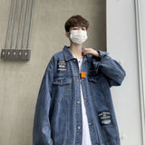 Men Denim Jacket Men Spring And Autumn Leisure Loose Jacket