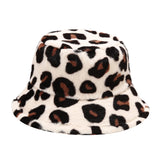 Leopard Fur Hat Autumn and Winter Fisherman Hat