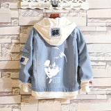 Comic Denim Jacket Men And Women Casual Loose Denim Jacket Anime