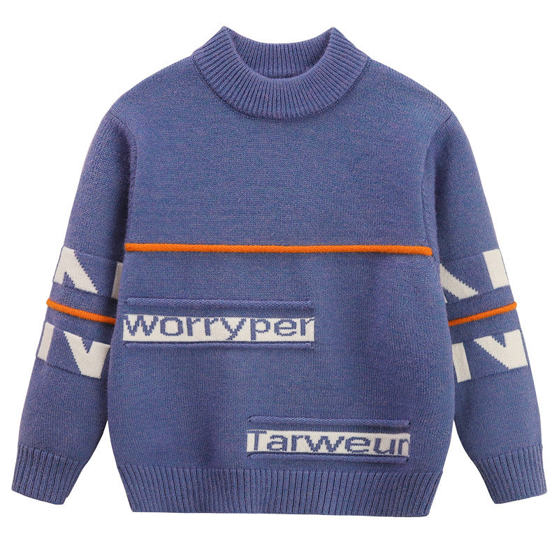 Boys Sweater Kids Autumn and Winter Sweater Students
