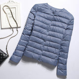Women Winter Coats Puffer Jacket Down Coat Collarless Lightweight Down Jacket Women's Short Down Jacket