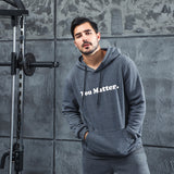Men Graphic Hoodie You Matter Men's and Women's Printed Fleece Hooded Jacket Thickened Sweater