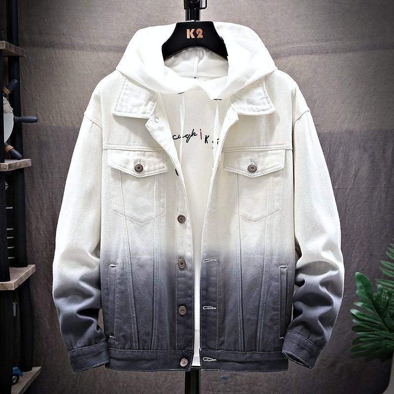 Men Denim Jacket Men's Spring and Autumn Jacket Jacket Baseball Uniform