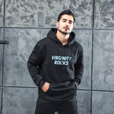 Men Graphic Hoodie Virginty Rocks Men's and Women's Printed Fleece Hooded Jacket Thickened Sweater