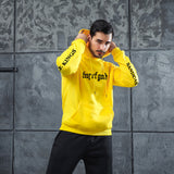 Men Graphic Hoodie Autumn and Winter Fleece-Lined Thick Loose Ulzzang Coat