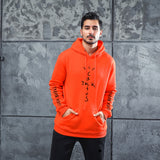 Men Graphic Hoodie Fall/Winter Travis Scott Jack Men's and Women's Printed Velvet Padded Hooded Sweatshirt