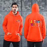 Men Graphic Hoodie Singer Travis Scott Astroworld Men's and Women's Printed Velvet Padded Hooded Sweatshirt