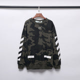 Shark Print Sweatshirts Autumn And Winter Off Camouflage Arrow Men'S Sweater
