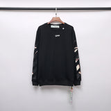 OW Printing Pullover Long Sleeve Sweater Men and Women sweatshirt
