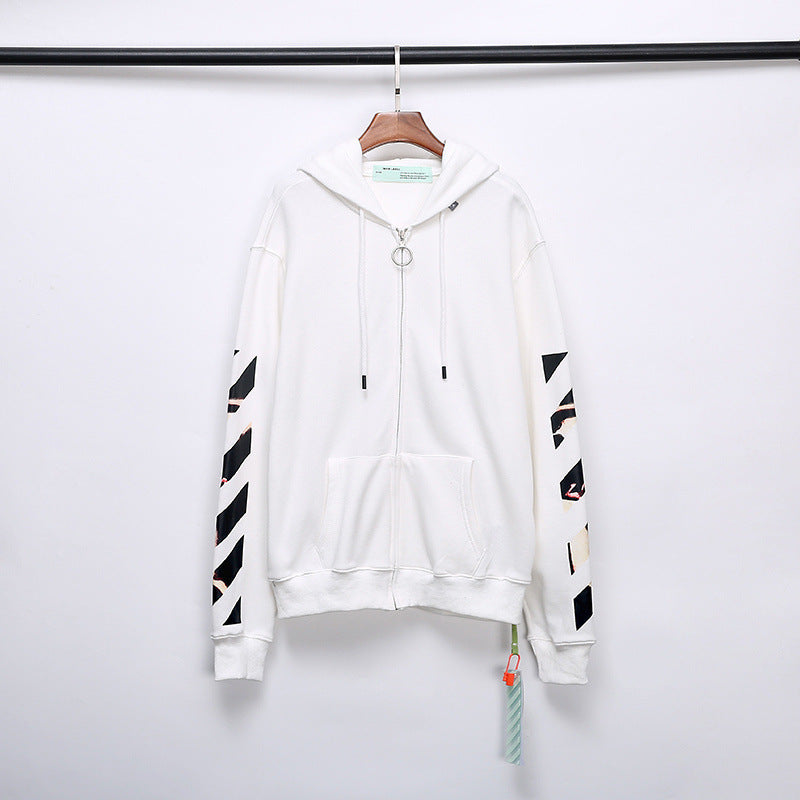 Angel Jesus Religious Print Men's Women's Pullover Zip Jacket hoodie