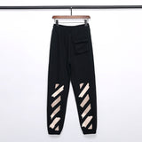 Men's Arrow Print Cotton Terry Pants Casual Sports Pants