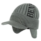 Men Winter Hats Knitted Hat Duck Tongue Men plus Fluff Hat