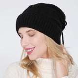 Women Winter Hats Hat Scarf for Men and Women Autumn and Winter Knitting Sleeve Cap
