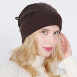 Women Winter Hats Hat Scarf for Men and Women Autumn and Winter Knitting Sleeve Cap