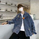 Men Denim Jacket Men Spring And Autumn Leisure Loose Jacket