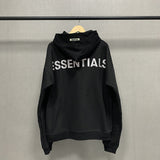 Fog Fear of God Essentials Hoodie Double Line Light-Reflecting Hoodie Loose Hip Hop Hoodies Men