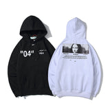 Mona Lisa Couple Wear Men's and Women's Loose Fleece-Lined  Sweater Ow Coat hoodie