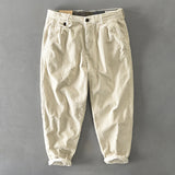 Mens Corduroy Pants Fall Winter Men Cotton Corduroy Solid Color Casual Japanese Overalls