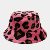 Leopard Fur Hat Autumn and Winter Fisherman Hat