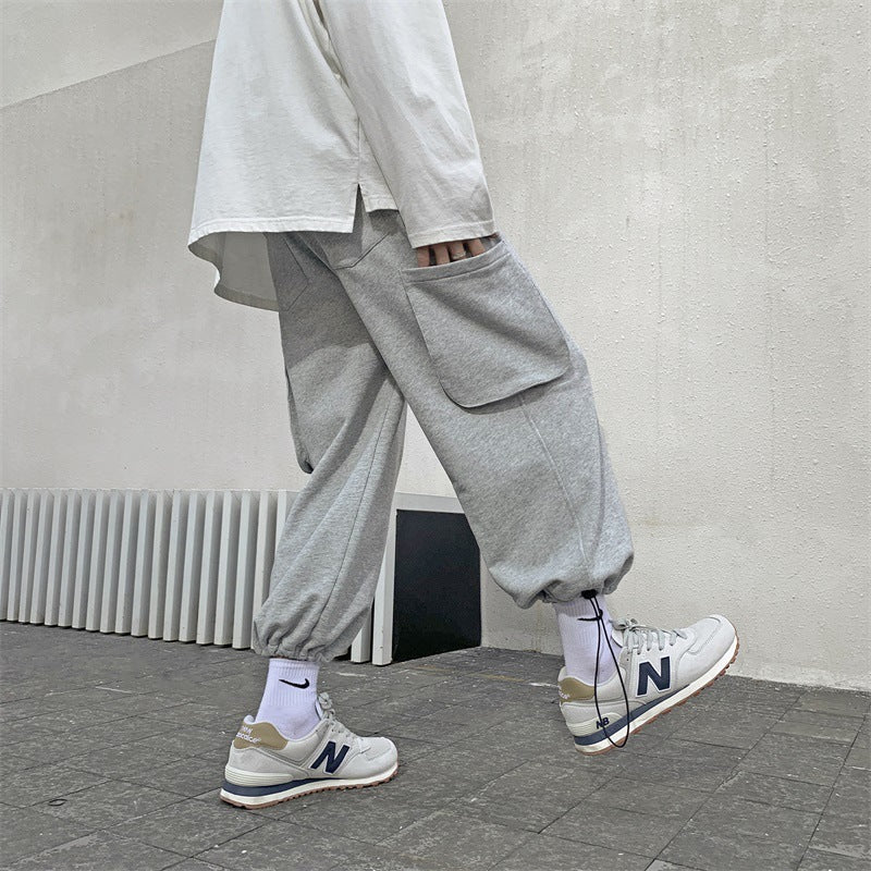 Men Pants Spring and Autumn Casual Pants Men's Trousers Cropped Pants