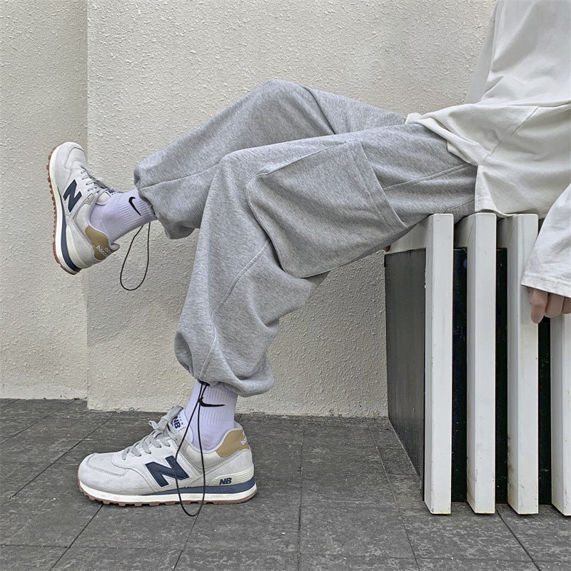 Men Pants Spring and Autumn Casual Pants Men's Trousers Cropped Pants