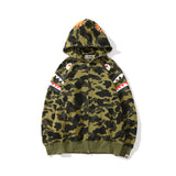 Shark Print Hoodie Spring And Autumn Youth Comfortable Fashion Shark Head Print Camouflage