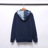 Shark Print Hoodie Autumn Men'S Shark Head Denim Zipper Sweater Coat