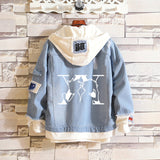 Comic Denim Jacket Anime Hole Spring and Autumn Denim Jacket