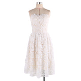 Women Lace Wedding Dress Summer Dress Sexy Tube Top Dress Short Dress