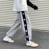 Men Pants Autumn Men's Drawstring Casual Pants Loose Track Pants