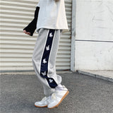 Men Pants Autumn Men's Drawstring Casual Pants Loose Track Pants