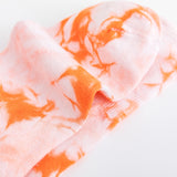 V Lone Socks Black Orange Big V Socks Middle Tube Cotton Socks Athletic Socks