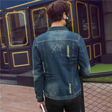 Men Denim Jacket Men's Denim Coat Men's Top
