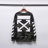 Shark Print Sweatshirts Autumn And Winter Off Camouflage Arrow Men'S Sweater