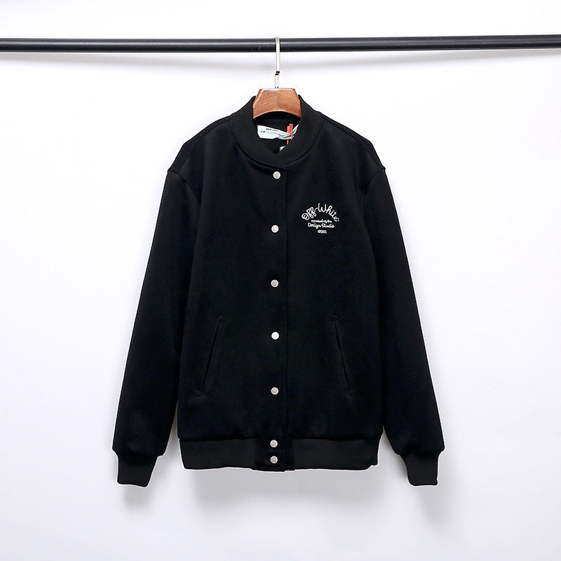 Autumn Men's Clothing Baseball Uniform Woolen Coat jacket